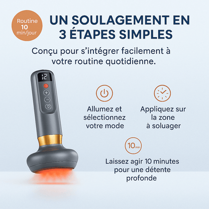 Masseur à ventouse chauffant